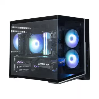 Zalman D30 Must mATX Mini Tower arvutikorpus koos 3x 120mm ARGB ventilaatoriga ja karastatud klaasist külgpaneeliga