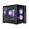 Zalman D30 Must mATX Mini Tower arvutikorpus koos 3x 120mm ARGB ventilaatoriga ja karastatud klaasist külgpaneeliga