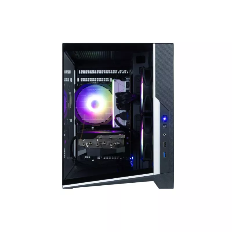 Zalman D30 Must mATX Mini Tower arvutikorpus koos 3x 120mm ARGB ventilaatoriga ja karastatud klaasist külgpaneeliga