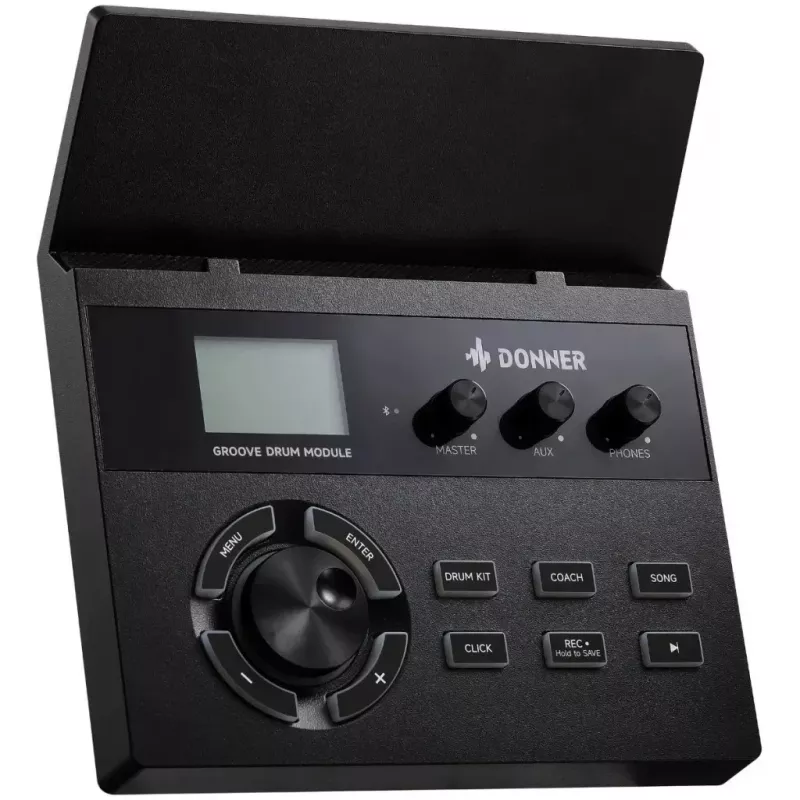 DONNER EC7247 elektrooniline trumlikomplekt võrgukattega, 225+ heli, USB MIDI, alumiiniumraam