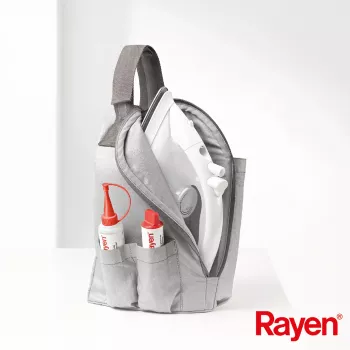RAYEN Triikimislaud kattega/metalliseeritud puuvill 30x20x15cm