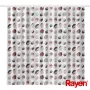 RAYEN Dušikardin 180x200cm valge/ribiline, PEVA