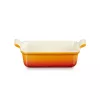 LE CREUSET ristkülikukujuline ahjuvorm Heritage keraamika 19x14cm / 1,1L oranž