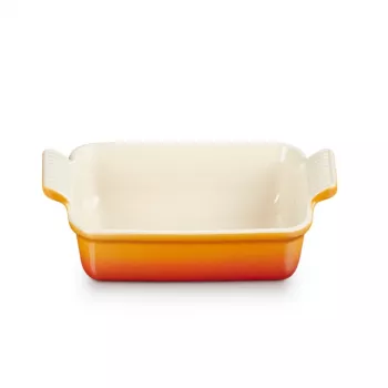 LE CREUSET ristkülikukujuline ahjuvorm Heritage keraamika 19x14cm / 1,1L oranž