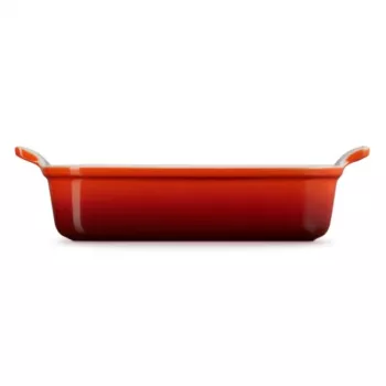 LE CREUSET ristkülikukujuline ahjuvorm Heritage kivikeraamika 26x19cm / 2,4L punane