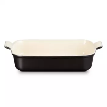 Le Creuset ristkülikukujuline Heritage keraamiline vorm 32x24cm / 4L must