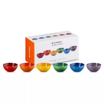 LE CREUSET 6-osaline keraamiliste kaussede komplekt 330 ml erinevates värvides