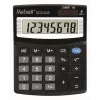 REBELL RE-SDC408 BX pool-lauakalkulaator, 12-kohaline LCD, kahekordne toide (päike ja patarei), must