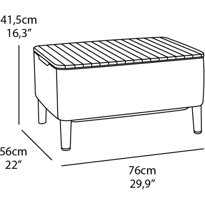 KETER aiamööbli komplekt Salemo Balcony Set hall