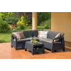 KETER aiamööblikomplekt Corfu Relax Set pruun