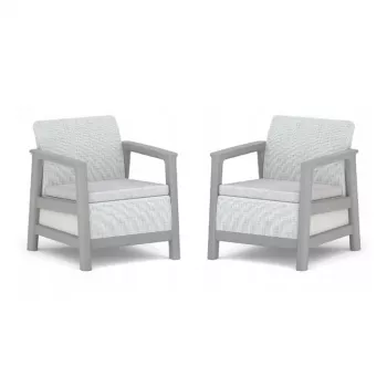 KETER aiatoolid 2 tk Scandi Linea helesinine/tume terashall