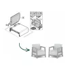 KETER aiatoolid 2 tk Scandi Linea helesinine/tume terashall