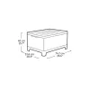 KETER aialaud/hoidmiskast Scandi Storage Table hall