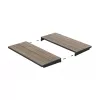 KETER Aia laud pikendatav Deco Porto Nova pikendatav 160-240 saare puidu toon/must