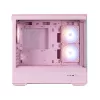 Zalman P30 V2, mATX Mini Tower arvutikorpus, 3 x 120mm ARGB ventilaatorit, roosa