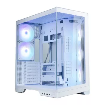 Zalman D50 White ATX Mid Tower arvutikorpus 3x ARGB ventilaatoriga ja karastatud klaasiga
