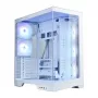 Zalman D50 White ATX Mid Tower arvutikorpus 3x ARGB ventilaatoriga ja karastatud klaasiga