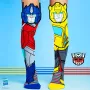 MADMIA Laste Põlvikud Sokid Transformers Optimus Bumblebee 3D / Mm247