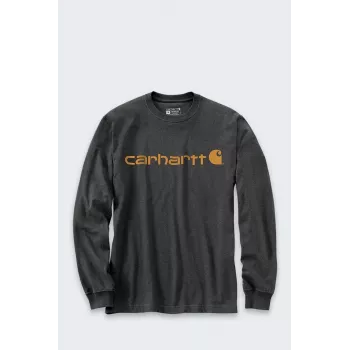 Carhartt Dearborn Relaxed LS Logo T-särk CARBON
