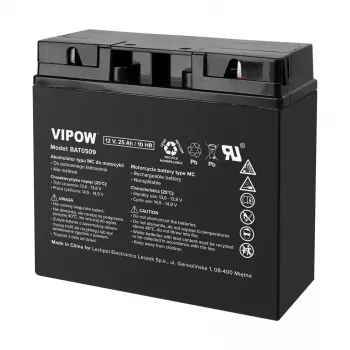 Mootorratta aku VIPOW tüüp MC 12V 25Ah