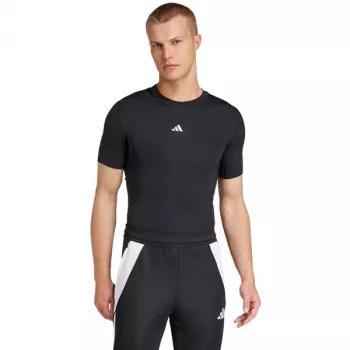 Meeste adidas Techfit lühikeste varrukatega T-särk must JP4674 S