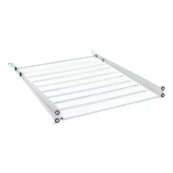 DIGITUS TN-19-550-1U-GY 1U fikseeritud rack-riiul, 550 mm sügav, hall RAL 7035, 25 kg kandevõime