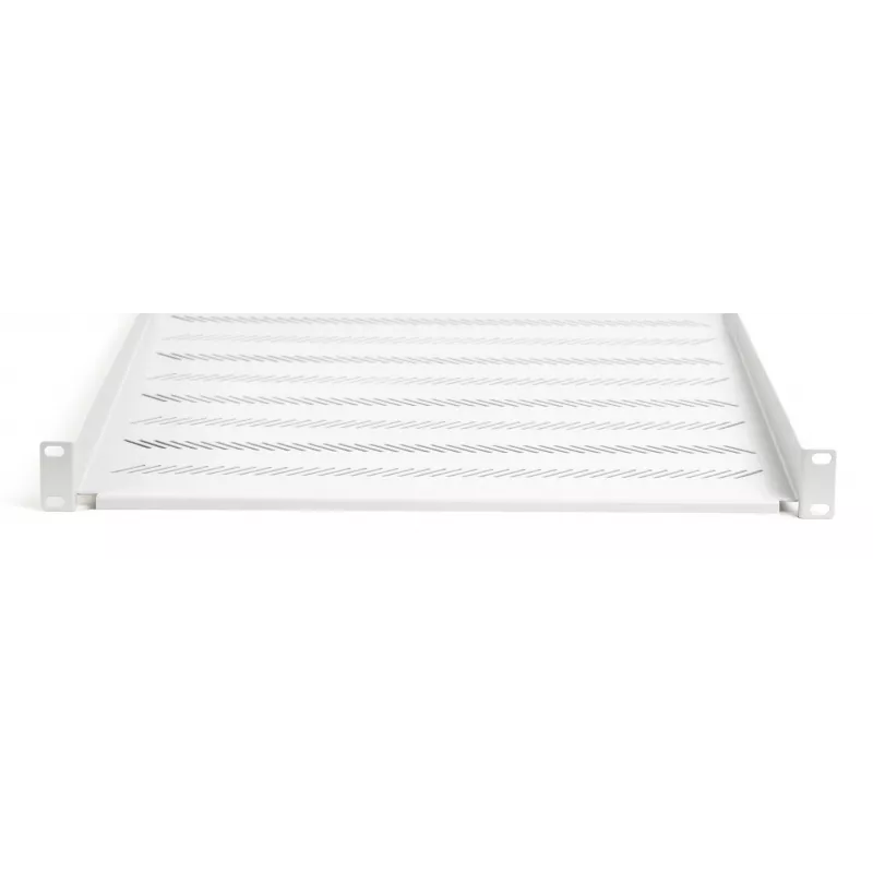 DIGITUS TN-19-550-1U-GY 1U fikseeritud rack-riiul, 550 mm sügav, hall RAL 7035, 25 kg kandevõime