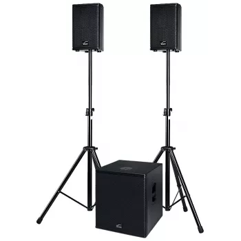 ACT SOL8SISAS Solton ACT SAT aktiivne 2.1 PA süsteem 1000W RMS koos 15-tollise subwooferi ja 8-tolliste satelliitidega