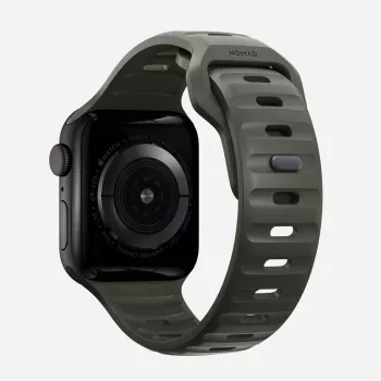 NOMAD Sport Band - Apple Watchi 46mm/49mm rihm FKM-st (tuhkroheline)