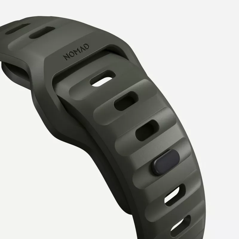 NOMAD Sport Band - Apple Watchi 46mm/49mm rihm FKM-st (tuhkroheline)