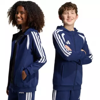 adidas Tiro 26 League Sweat Full Zip Hoodie lastele tüdrukutele poisile tumesinine KF3322 164cm