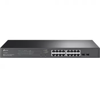 TP-Link JetStream TL-SG2218P haldatav L2/L2+ Gigabit Ethernet (10/100/1000) PoE-toega 1U võrgulüliti, must