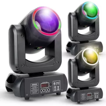 LIGHT4ME MH BEAM 150 RING liikuv pea beam RGB rõngaga