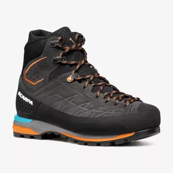 Scarpa Zodiac Tech GTX mägironimissaapad, GORE-TEX Performance Comfort, Perwangeri nahk, Vibram Mont tald, Anthracite/Tonic Orange, EU 44