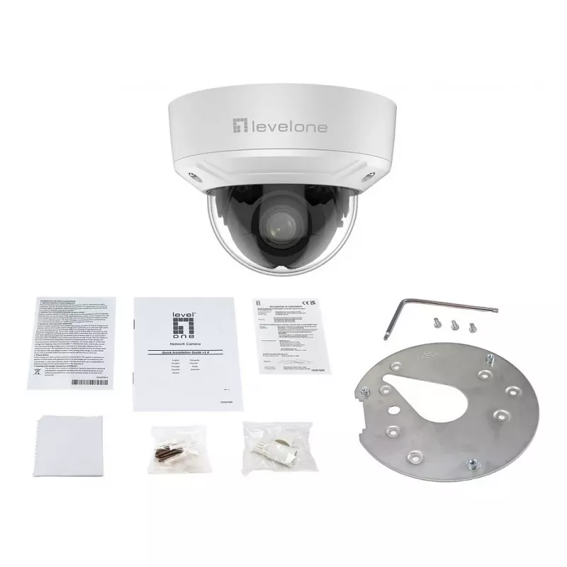 LevelOne FCS-3461 kuplikaamera IP-kaamera 2MP 4x suum H.265 PoE sise-/väliskasutuseks