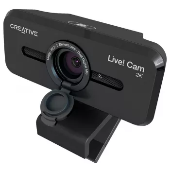Creative Live! Cam Sync V3 2K QHD veebikaamera kahe mikrofoniga ja privaatsussuluriga, must