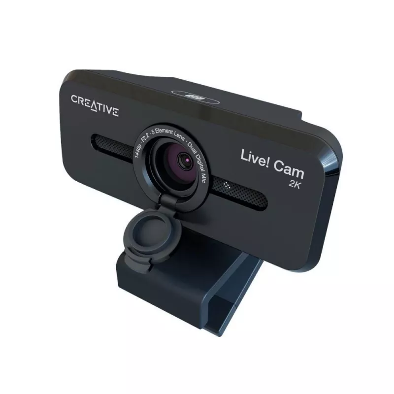 Creative Live! Cam Sync V3 2K QHD veebikaamera kahe mikrofoniga ja privaatsussuluriga, must