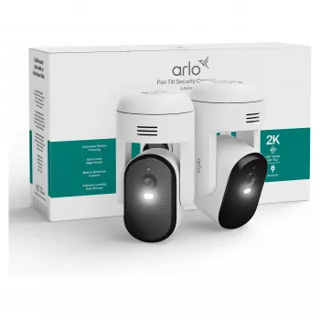 Arlo Essential 3 2K PTZ turvakaamera (2-pakk, valge)