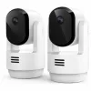 Arlo Essential 3 2K panoraam-kallutus-suum turvakaamera siseruumidesse (2-pakk, valge)