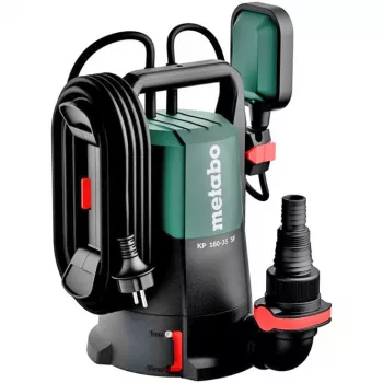 Metabo KP 160-35 SF kombineeritud sukel-/survepump 500 W, 16000 l/h, 7,5 m, 35 mm osakesed, 10 m kaabel, must/roheline 601792000