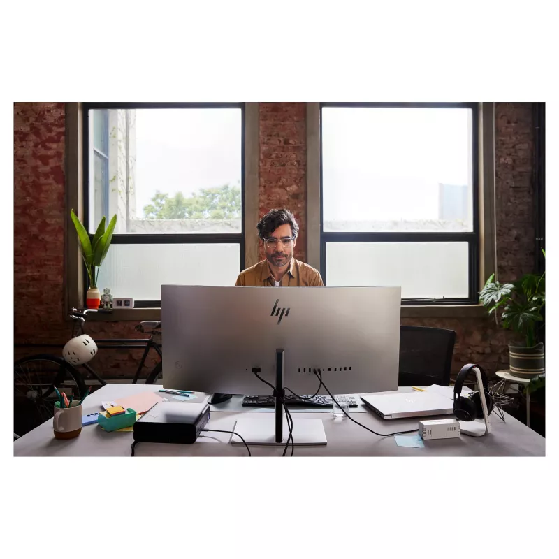 HP 738pu Series 7 Pro 38-tolline kõver IPS LED-monitor WQHD+ 3840x1600 USB-C 65W