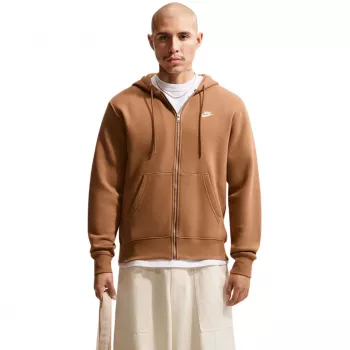 Nike Club BB täis tõmblukuga kapuutsiga pusa meeste hele pruun 2XL