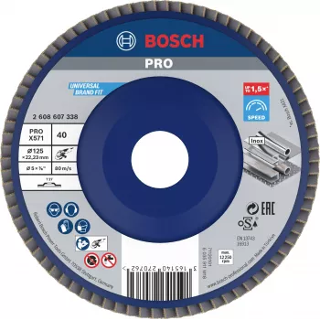 Bosch X571 Best for Metal lamellketas 125 mm P80 tsirkooniumoksiid 2608607338