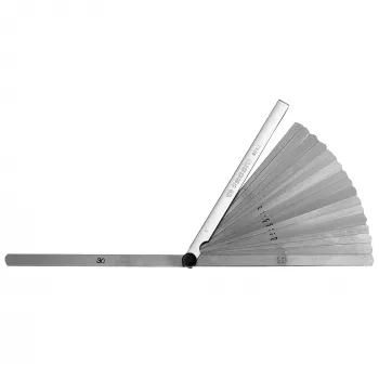 Facom 804.L meetermõõdus lehtkaliibrite komplekt, 19 lehte, 0,04–1,00 mm, 150 mm pikk, ümar