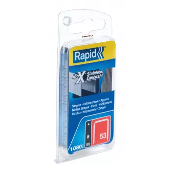 RAPID TOOLS peenjuhtmetega klambrid tüüp 53, 6 mm, roostevaba teras, väike pakk, Euro-avaga kaardile kinnitatud, 1 tk (40109509)