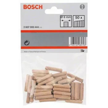 Bosch puidust tüüblid 6 mm x 30 mm, 50 tk 2607000444