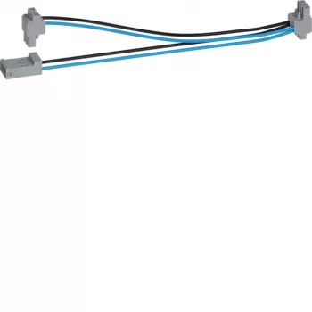 Hager Y-hargnemiskaabli komplekt 2x200mm KU9S20YE must/sinine 1 pistik 2 pesa