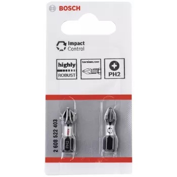 Bosch Impact Control 2608522403 Phillips PH2 otsikute komplekt, 2 tk, 25 mm