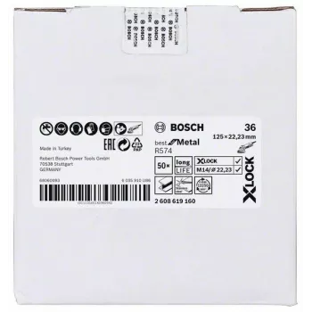 Bosch Best for Metal R574 kiudketas 125 mm X-LOCK tera 36 2608619160