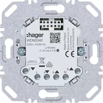HAGER WDN2040 Universaalne surunupuga dimmeri sisu, süvispaigaldus, 1-kohaline, 230V, 20-400W